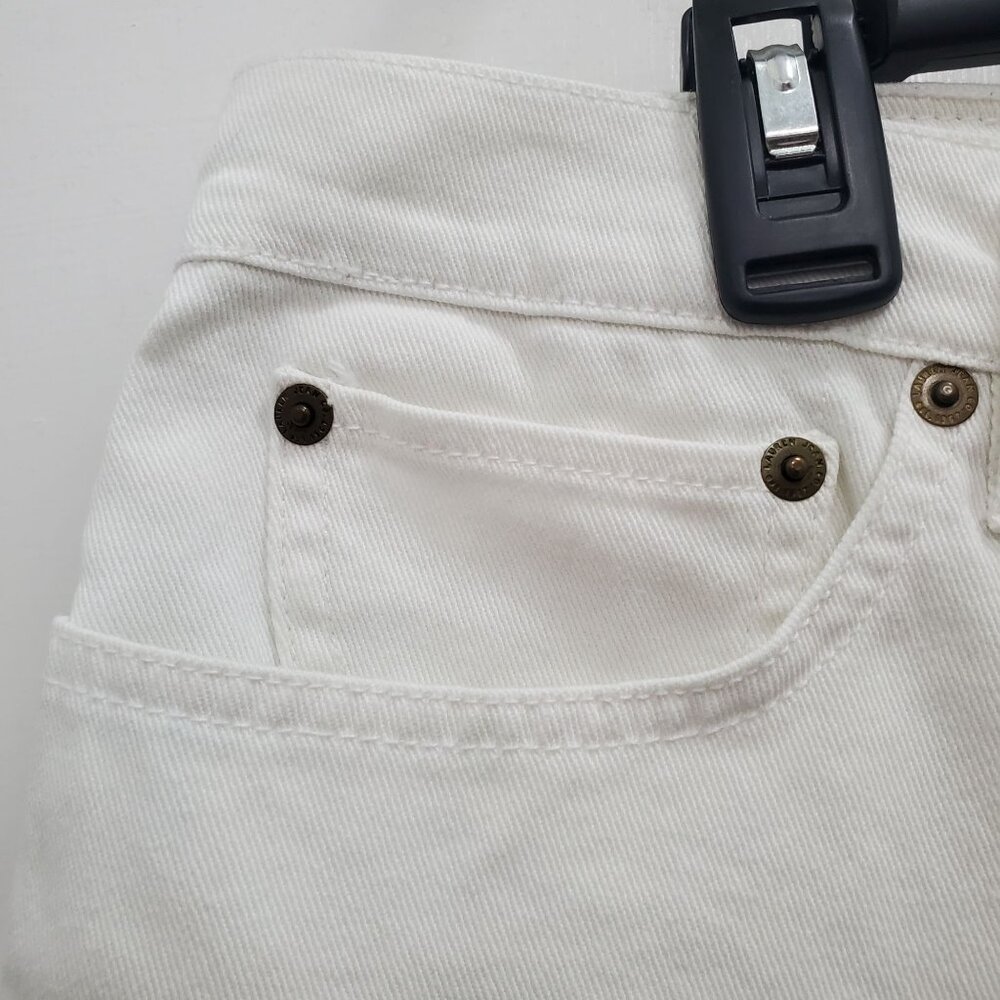 Lauren‎ Ralph Lauren Jeans Co. Women's Vintage White Denim Straight Leg Size 12 - Picture 2 of 7